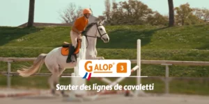 GALOP 3 - Sauter des lignes cavaletti